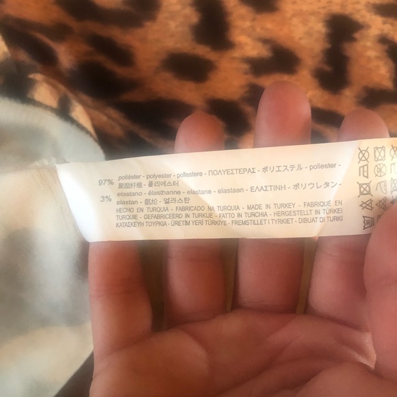 NWT Zara cheetah print blouse with bubble sleeves - Picture 7 of 8